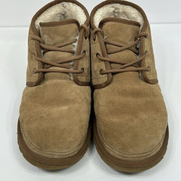 UGG Neumel Chukka Suede Lace Up Ankle Boots Women's Size 11 Chestnut - Picture 4 of 16